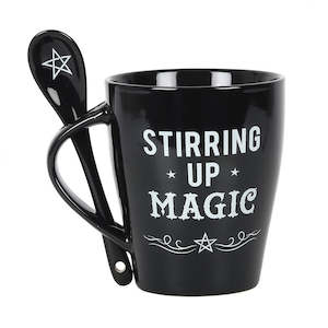 Fantasy: Stirring Up Magic Mug and Spoon Set