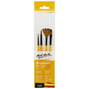 Art Supplies: Acrylic Brushes Signature 4pc
