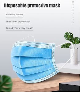 Face Masks: Disposable Face Mask 50pc