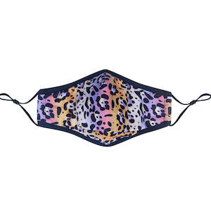 Face Masks: Reusable Face Mask Leopard Colourful