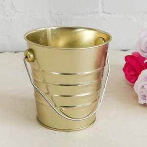 Shmick Sophisticates Gold Silver: MINI GOLD BUCKET