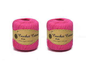 Sewing And Haberdashery: Crochet Cotton 50g 3.25mm Pink