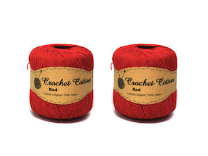 Crochet Cotton 50g 3.25mm Red