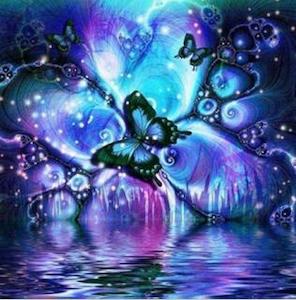 5D Diamond Art Butterfly 20x20cm