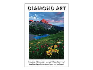 Diamond Art: 5D Diamond Art 30x40cm Mountain Lake