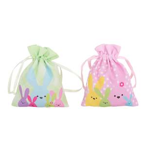 Easter: Easter Canvas Gift Bag 12x15cm
