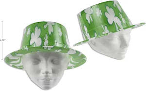 Shamrock Print PVC Hat