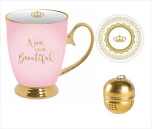 Nan You're Beautiful Mug Tea Strainer Set