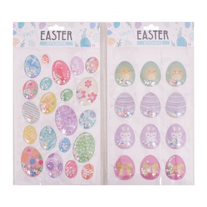 Puffy Easter Stickers w/Confetti