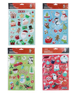 Stickers: Embossed Cute Sticker Sheet Asst