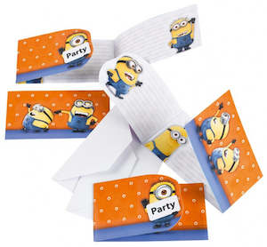 Minions Invites 6pk