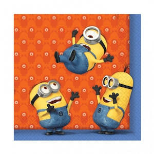 Minions Napkins 20pk 3ply 33cm