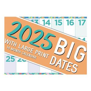 Calendar 2025 Large Print