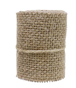 HESSIAN RIBBON ROLL 6cm x 2m