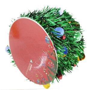 Tinsel Ribbon Rainbow Dots 7.6cm