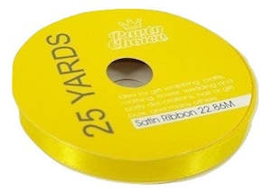 Satin Ribbon 1.0cm 22.86m YELLOW