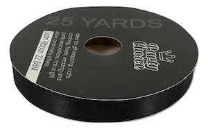 Satin Ribbon 1.0cm 22.86m BLACK