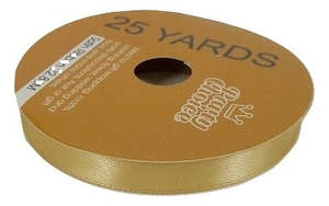 Ribbon: Satin Ribbon 1.0cm 22.86m GOLD
