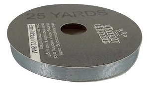 Satin Ribbon 1.0cm 22.86m  SILVER