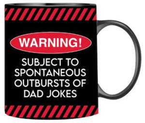 Warning Dad Jokes Mug
