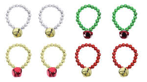 Jewellery: STRETCHY BELL BRACELET 2pk Asst
