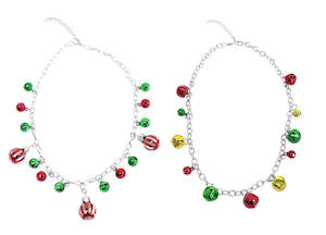 Jewellery: CHRISTMAS NUTBELL/BAUBLE NECKLACE Asst