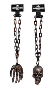 Jewellery: METALLIC Skull Necklace