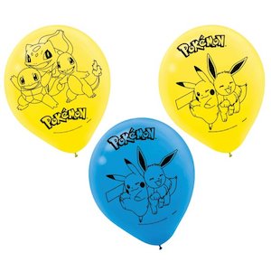 Pokemon: Pokemon Latex Ballooons 30cm 6pc