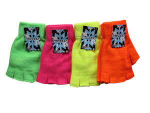 Fingerless Gloves Neon