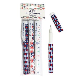 Kiwiana: Pen Gel NZ Kiwiana 3pc
