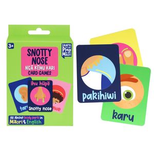 Kiwiana: Snotty Nose Card Game Te Reo 43+1 Cards