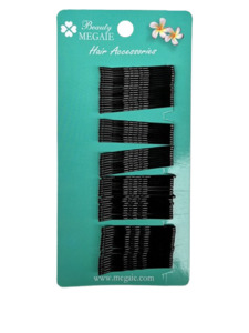 Hair Accessories: Hair Grips 5cm 72pc Curve Black