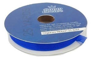 Organza Ribbon 1cm x 22.86m Blue