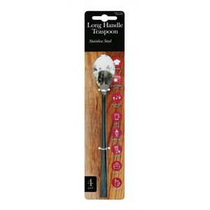Long Handle Teaspoon Stainless Steel 4 Pack