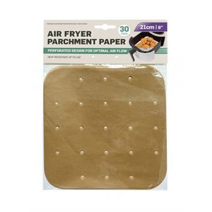 Cleaning: Air Fryer Parchment Paper 21 x 21cm 30 Pack