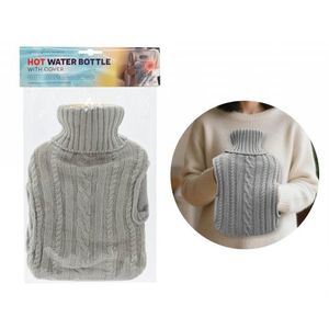 Hot Water Bottle 2L with Cover & Hand Pockets