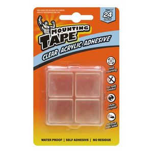 Mounting Tape Double Sided Square 25mm 24 Pack