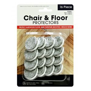 Nail-on Felt Pads 16pcs 2 Sizes
