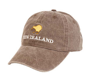 Kiwiana: Cap NZ Kiwi Denim Brown