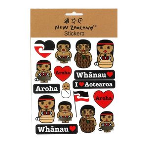 Stickers NZ Maori Whanau 15x17cm