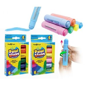 Art Supplies: Paint Stick Pen  6 Pack 2 Assorted