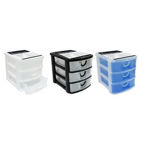 Storage: 3 Tier Storage Unit 19 x 15 x 16cm 3 Colours