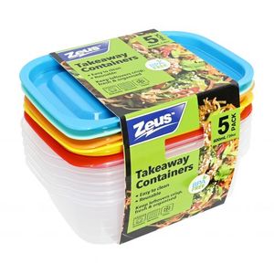 Containers W_Lids 600mL 5 Pack