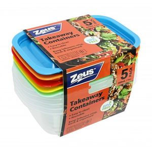 Storage: Containers W Lids 400mL 5 Pack
