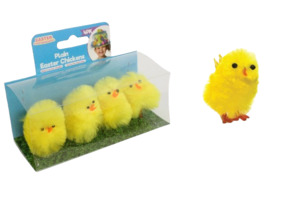 Easter Chicken Lge 4.5cm 4pk