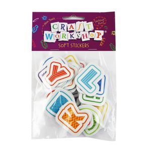 Craft Soft Stickers All Caps Alphabet 26pc