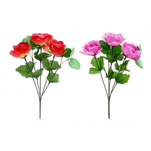 Artificial Plants: Ranunculus Bunch 5 Head 33cm 2 Assorted