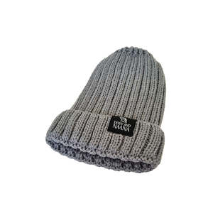 Pop Pom Beanies: Mix & Match Beanie - Fog