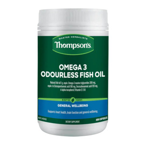 Frequently Bought: Thompson's Omega-3 Odourless Fish Oil 400 Capsules