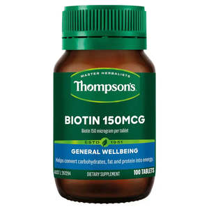Frequently Bought: Thompson's Biotin 150mcg 100 Tablets